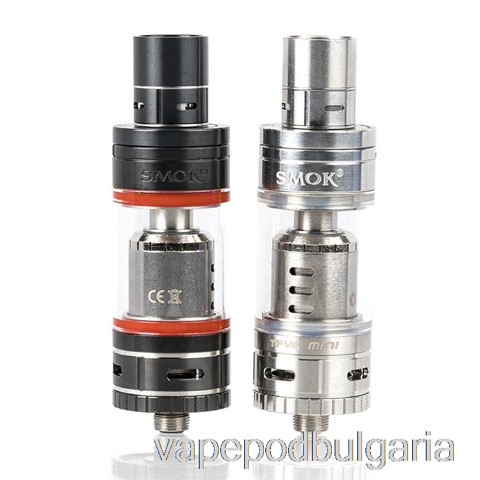 Vape Течности Smok Tfv4 мини Sub-ohm резервоар (пълен комплект) черен